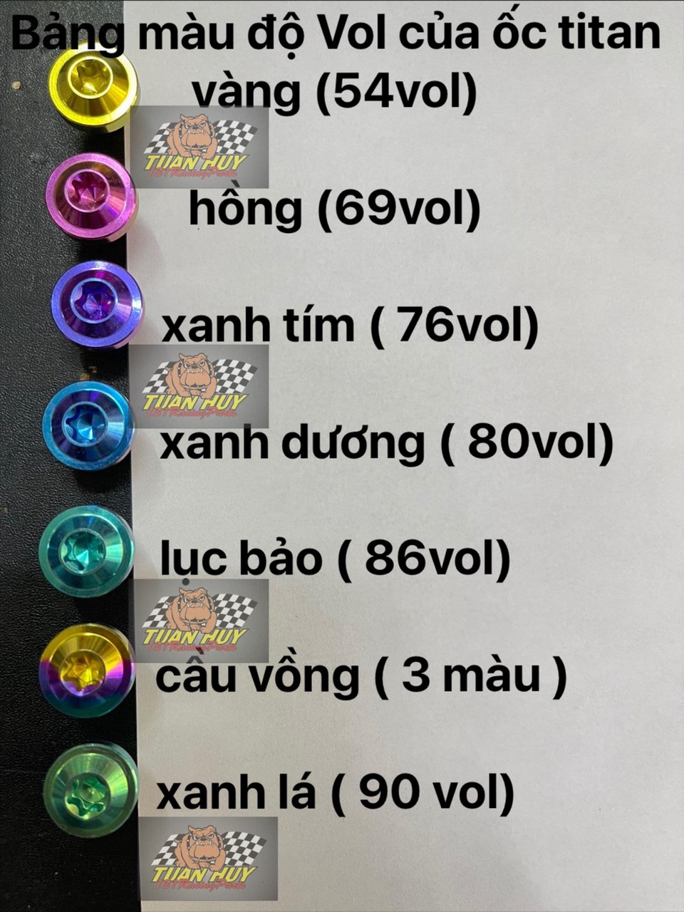 1 con Ốc tay thắng Vario bên phải Titan Gr5