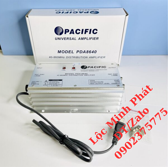 Khuếch Đại Truyền Hình Cáp PACIFIC PDA 8640 - Hàng Nhập Khẩu