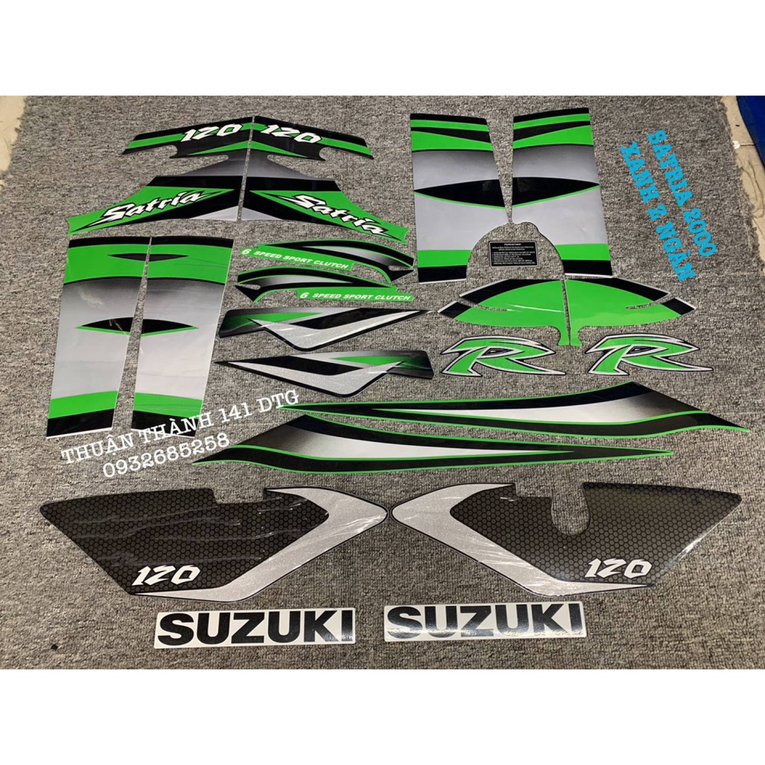 TEM SATRIA 2000 ĐỦ MÀU - RGV - TEM 3 LỚP