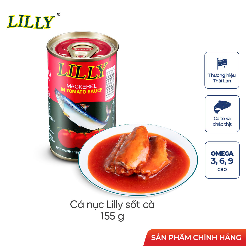 LS10 - Lốc 10 Lon Cá nục sốt cà Lilly