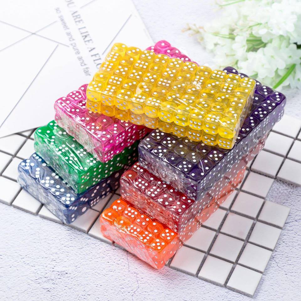 XÚC XẮC NHỰA CỨNG ( SET 10 VIÊN )