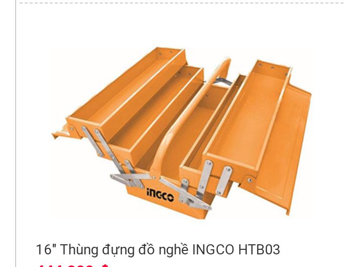 thùng đựng đồ nghề INGCO 3 dài 400mm