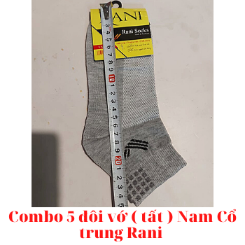 [HCM]Combo 5 đôi vớ ( tất ) Nam Cổ Trung Rani