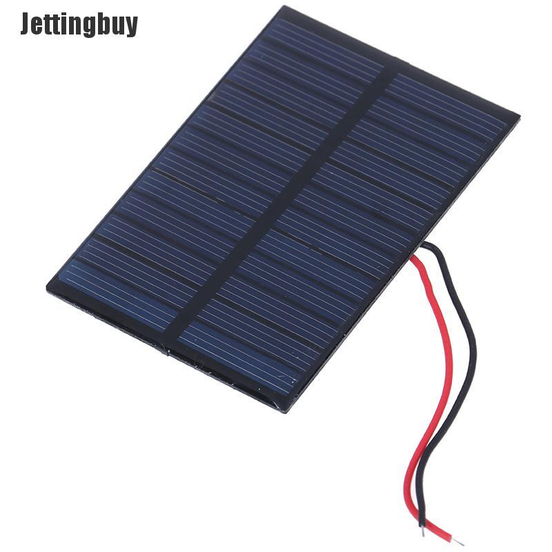 Jettingbuy New 6v 100ma 0.6w epoxy solar panel photovoltaic polycrystalline cell charger