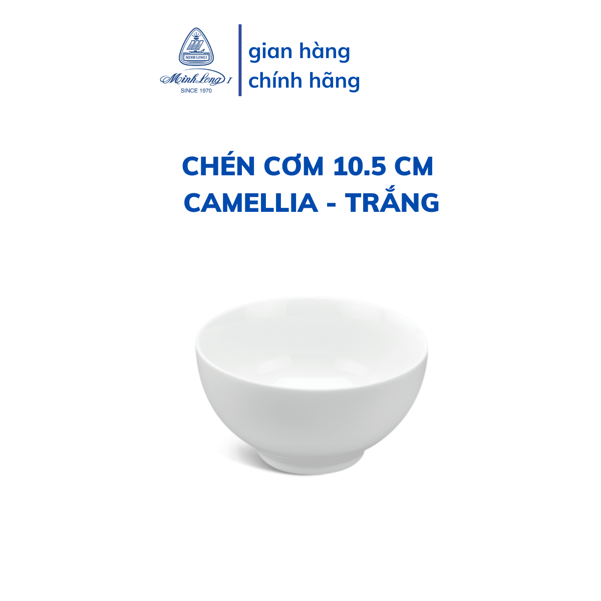 Tô, Chén, Dĩa Sứ Cao Cấp Minh Long - Camellia - Trắng