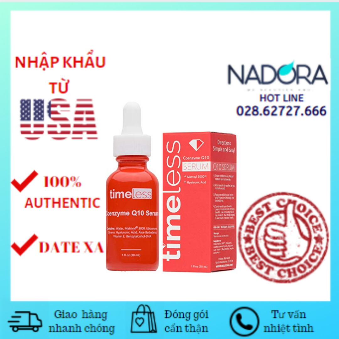 [HCM]Tinh Chất Dưỡng Da Serum Timeless Q10 (30ml)