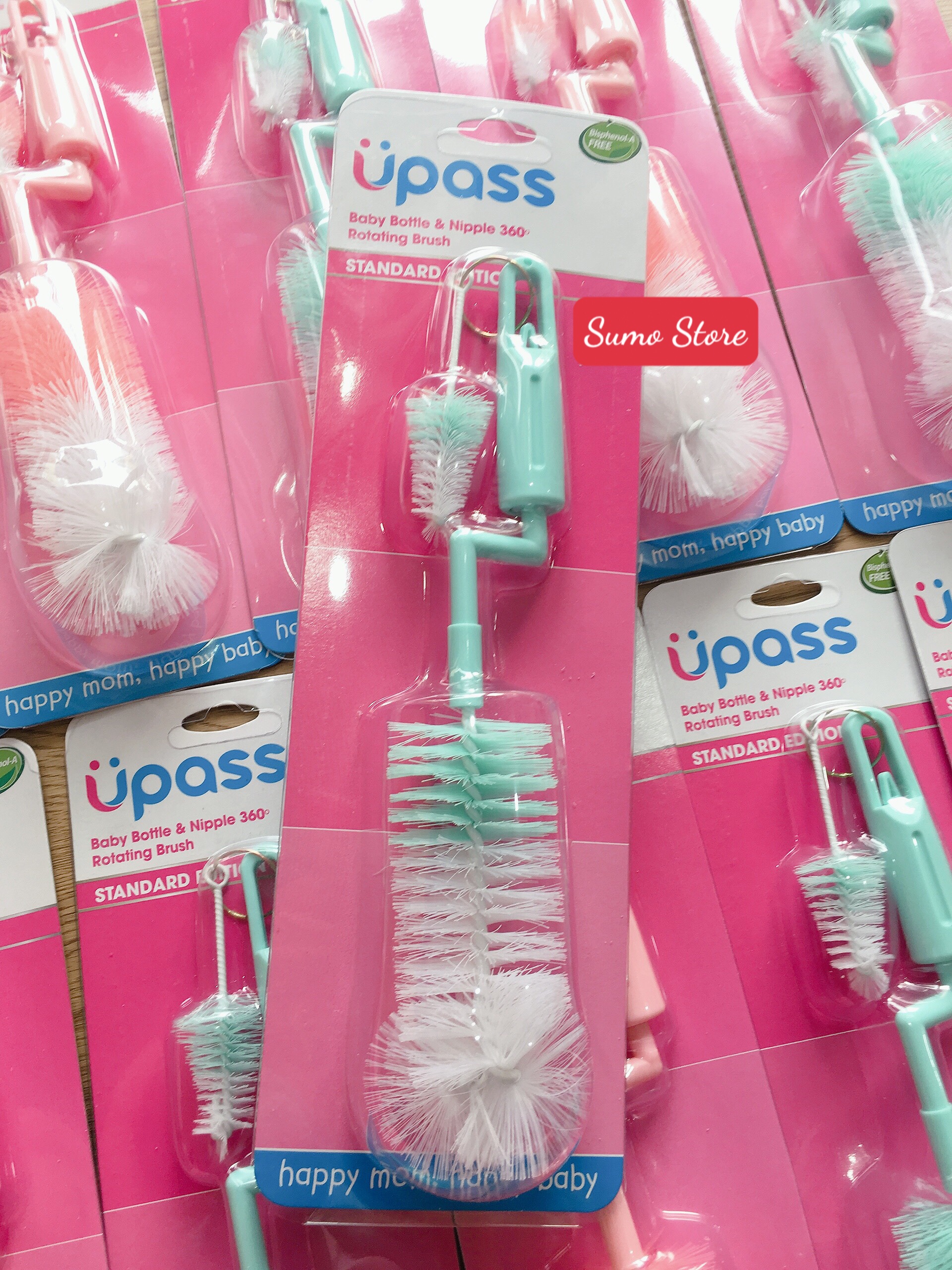 BỘ CỌ RỬA BÌNH VÀ NÚM TI XOAY 360 ĐỘ UPASS