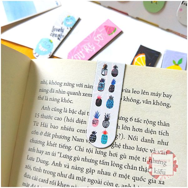 [HCM]Combo 5 Bookmark Nam Châm Đánh Dấu Sách - Trái Cây (Mẫu Ngẫu Nhiên)