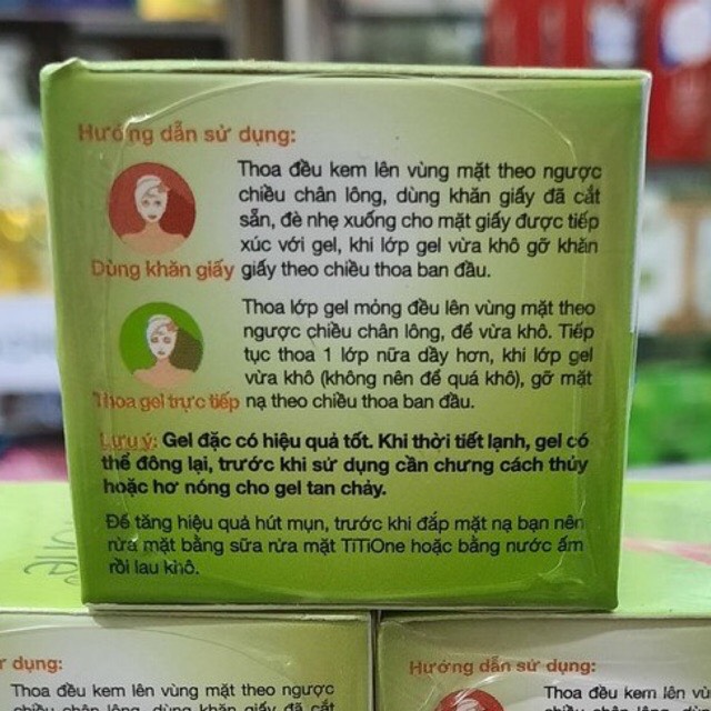 GEL HÚT MỤN CÁM, ĐẦU ĐEN TITIONE 15GR