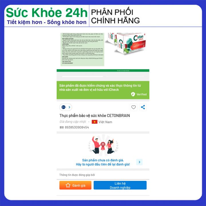 Hoạt Huyết Dưỡng Não Ceton Brain ( hộp 30 viên )