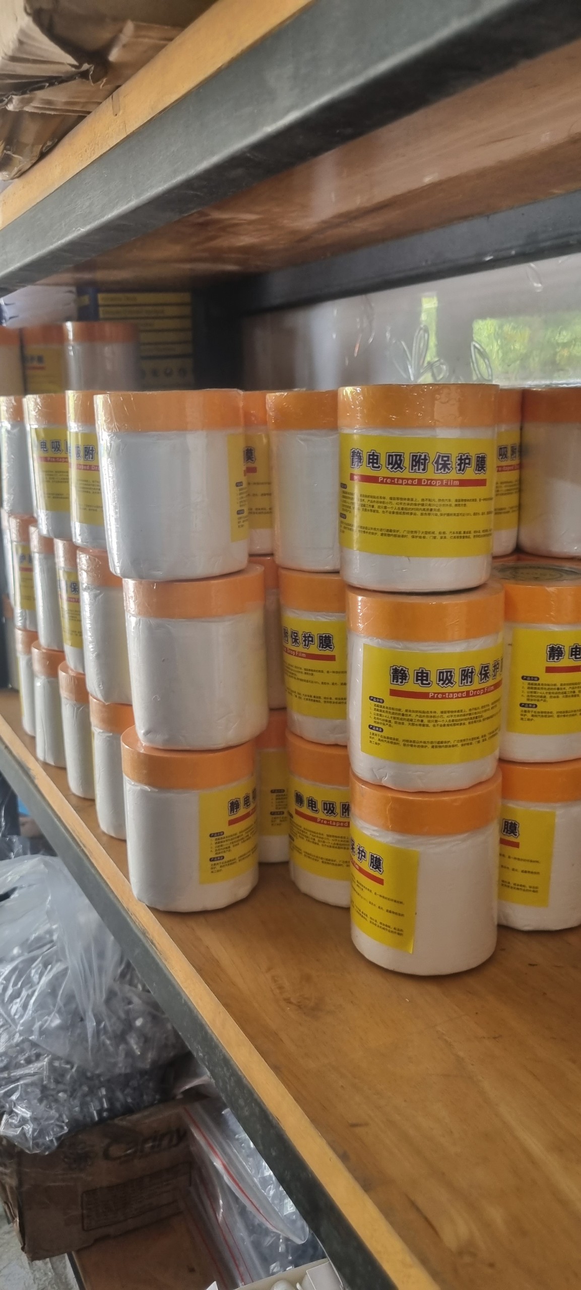 Màn che sơn - màn nylong che sơn chắn bụi