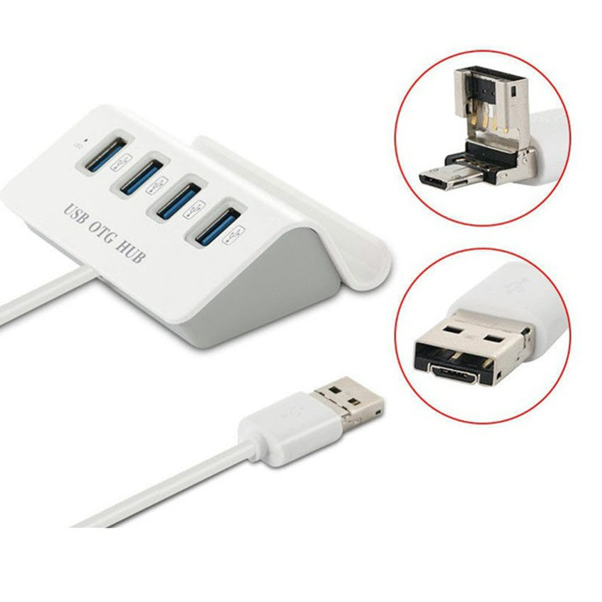 Bộ chia 4 Cổng USB OTG HUB với Dock chất lượng cao