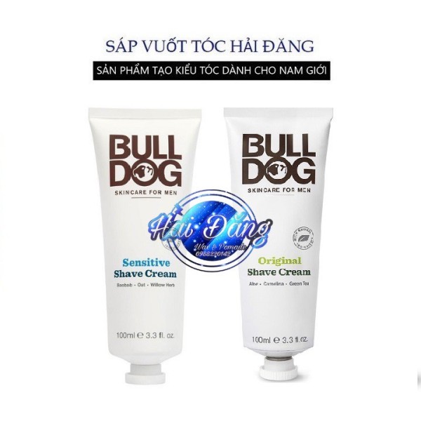 [ Chính hãng UK ] Kem cạo râu Bulldog Original Sensitive Shave Cream – 100ml