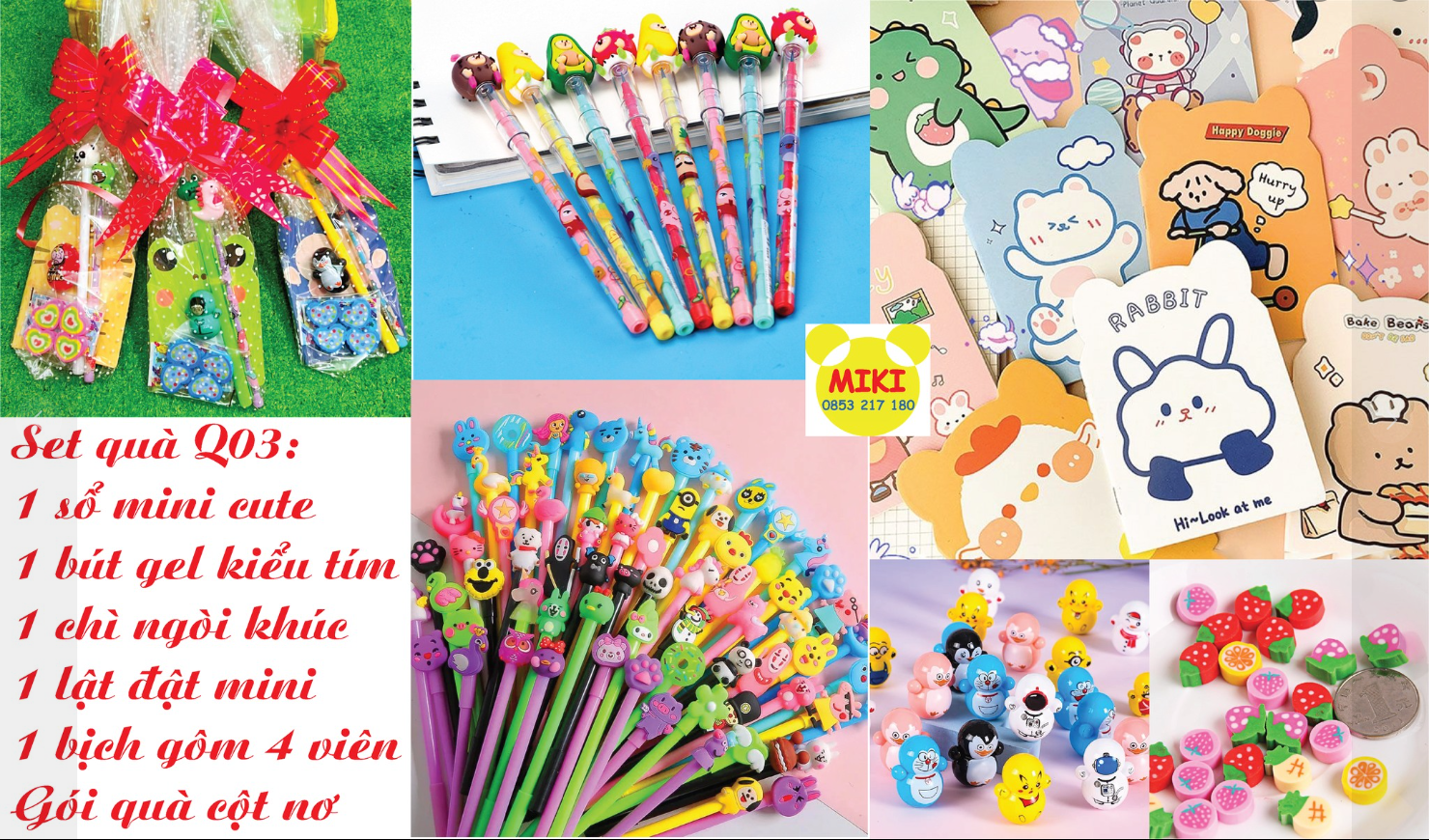 SET QUÀ PHẦN THƯỞNG HỌC SINH (Đồ dùng dạy học Miki)