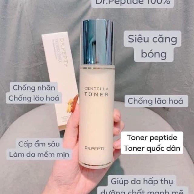 Nước Thần Siêu Căng Bóng Centella Toner Dr.Pepti Mẫu Mới