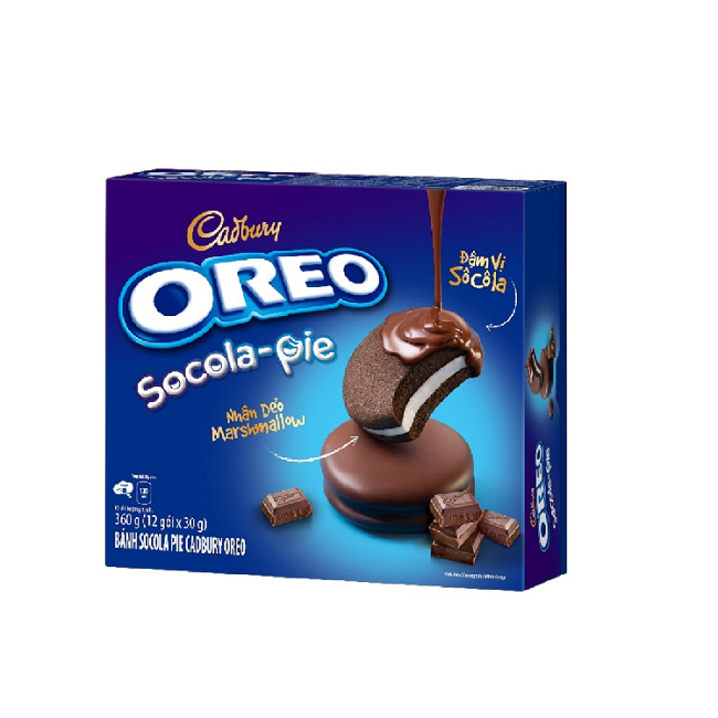 Bánh Oreo Socola-Pie Cadbury mới (hộp 12c)