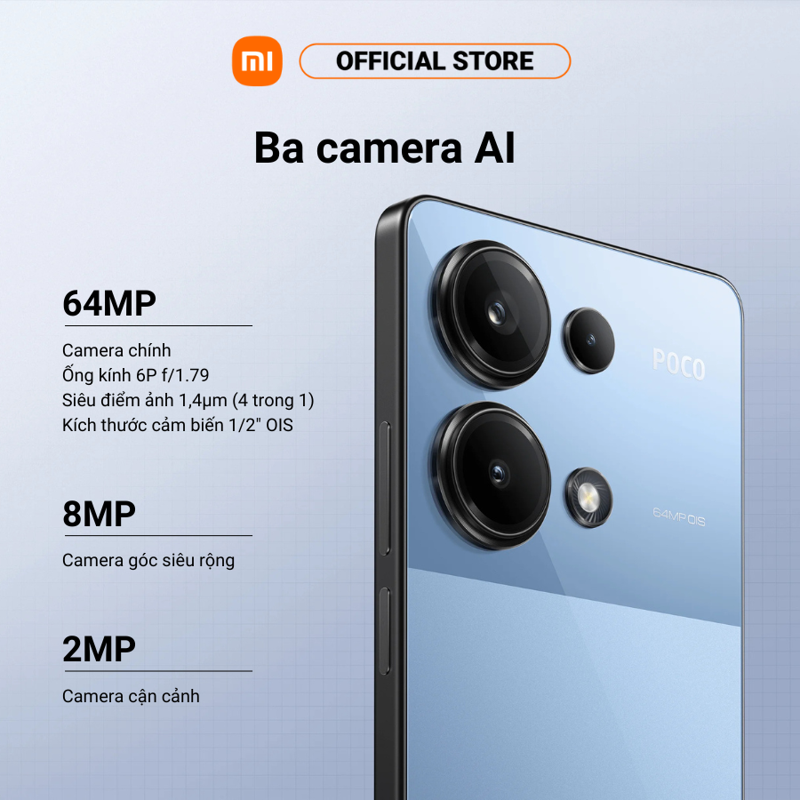 Điện thoại thông minh POCO M6 Pro (8+256GB | 12+512GB) | 120Hz AMOLED | Sạc 67W Pin 5000mAh | MTK Helio G99 Ultra