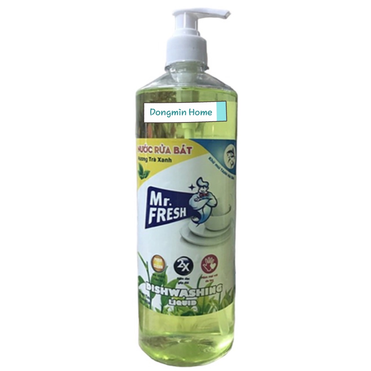 Nước Rửa Chén, Nước Rửa Bát Đậm Đặc Van Nhấn Mr Fresh 800ml (Đào, Cam, Trà Xanh, Quế)