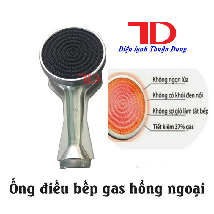Combo 2 cái điếu inox đầu đốt bếp gas hồng ngoại ceramic 9cm