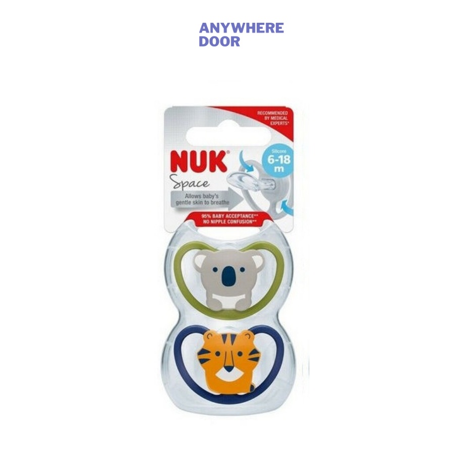 Bộ 2 ti giả NUK Space Silicon