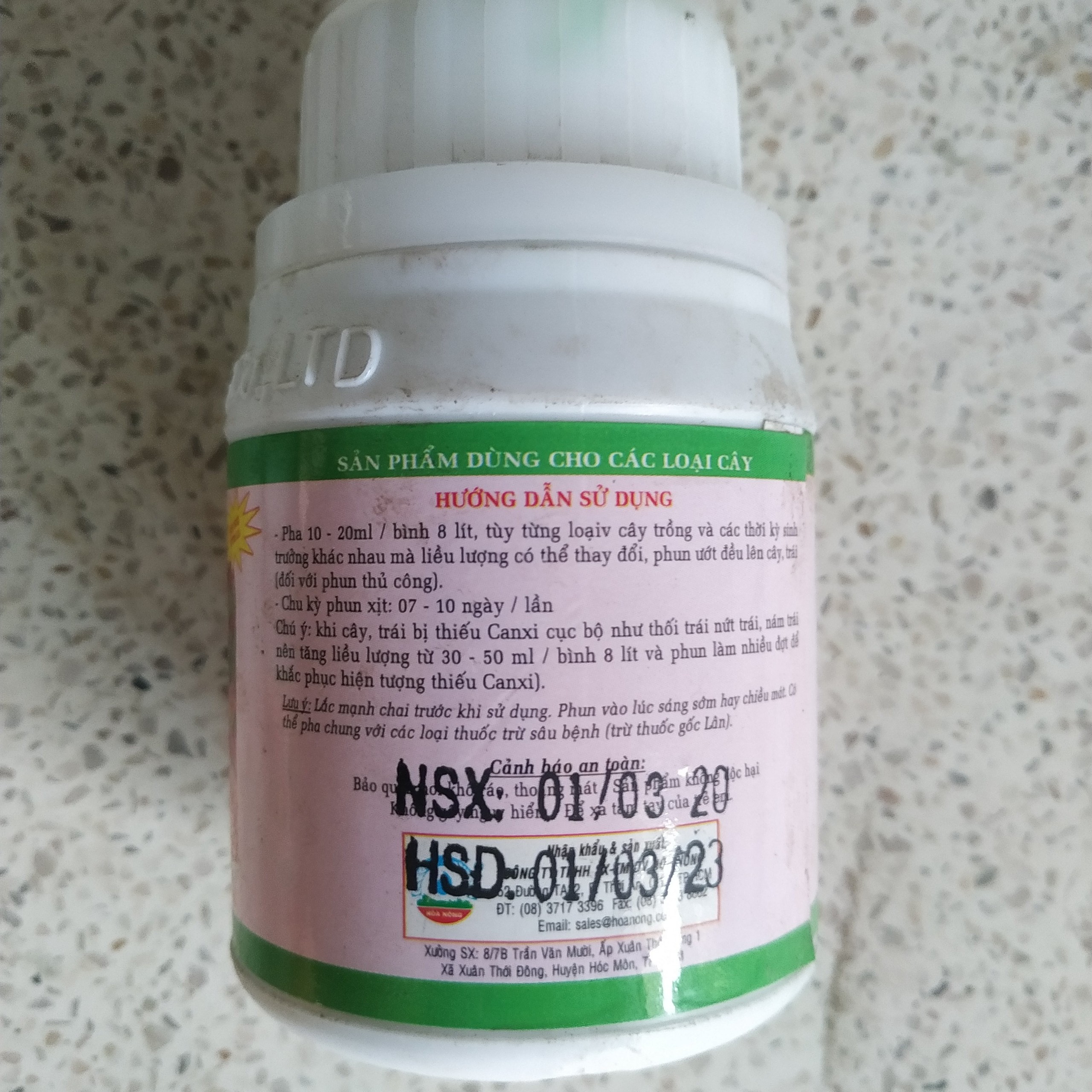 Phân bón Canxi Bo 125ml