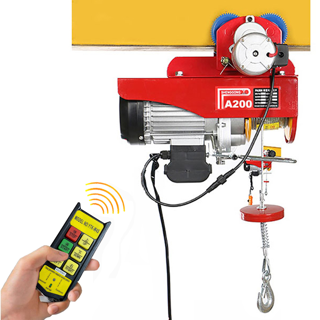 Bộ tời điện kèm rùa abg pa200 12 mét - giúp máy tời treo nâng hạ vật nặng dễ dàng trong nhà xưởng công nghiệp và đời sống nâng kéo linh hoạt hiệu quả cao