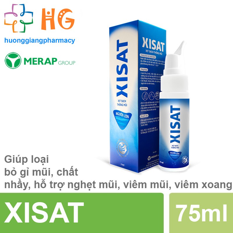 Nước biển sâu XISAT - Xịt sạch thông mũi (Lọ 75ml)