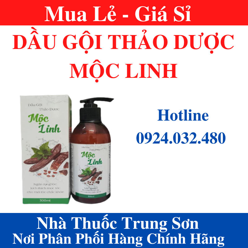 DẦU GỘI THẢO DƯỢC MỘC LINH [CHÍNH HÃNG]- 300ML - TS001