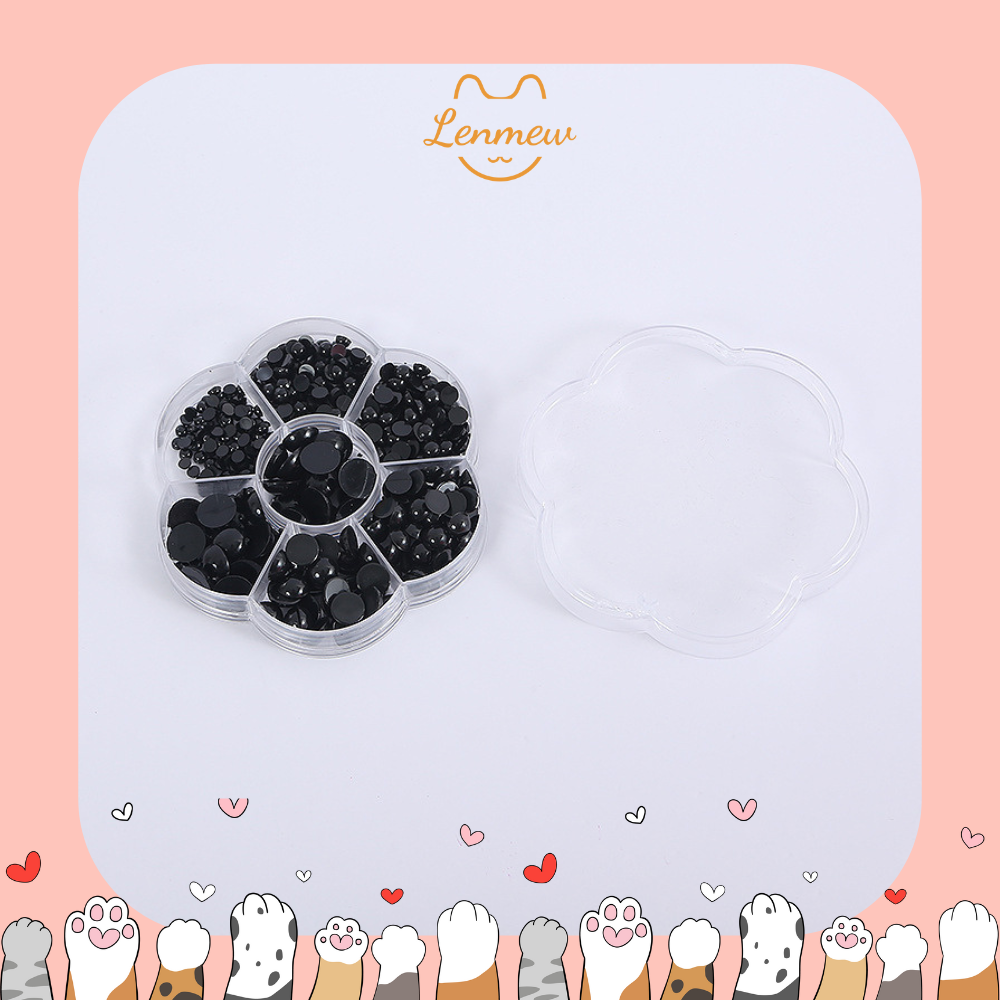 Hộp Mắt Thú Bông Dán Nhiều Size