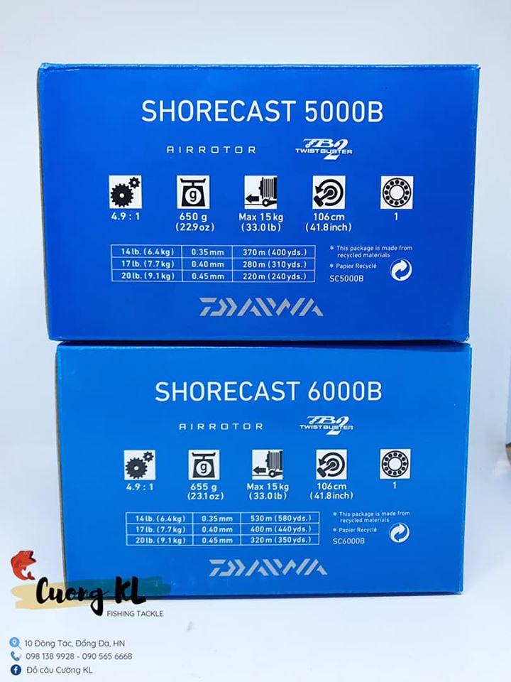 Máy câu cá Daiwa Shorecast các cỡ