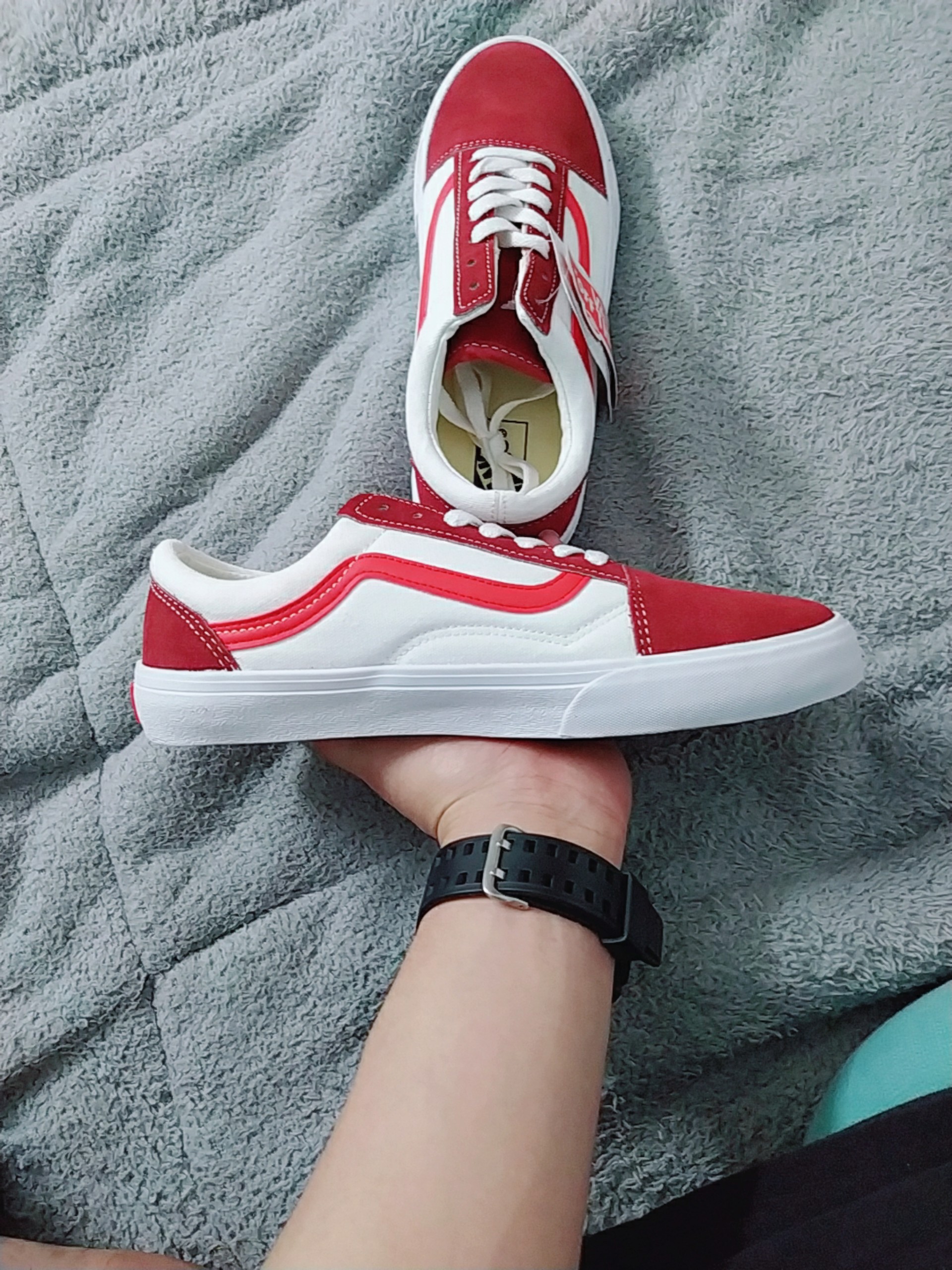 GIÀY VANS STYLE 36 RETRO SPORT TRẮNG ĐỎ [Ảnh Thật - Full Box]