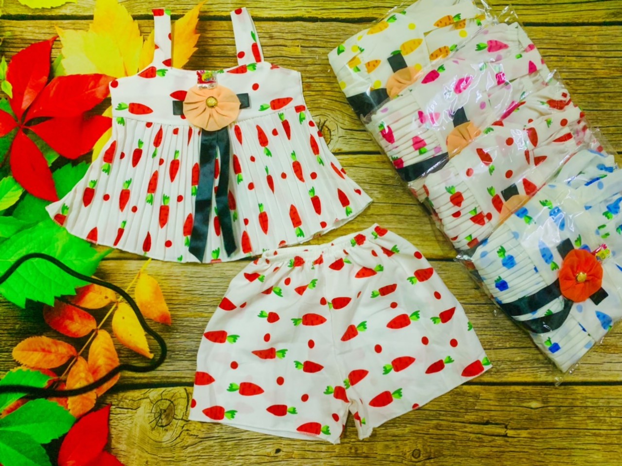 Bộ lụa dây bé (8-16kg) (giao màu ngẫu nhiên)