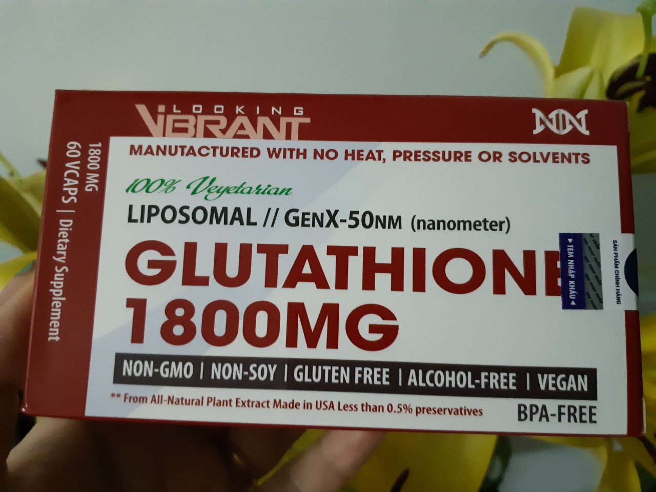 Nữ hoàng trắng da Glutathione 1800