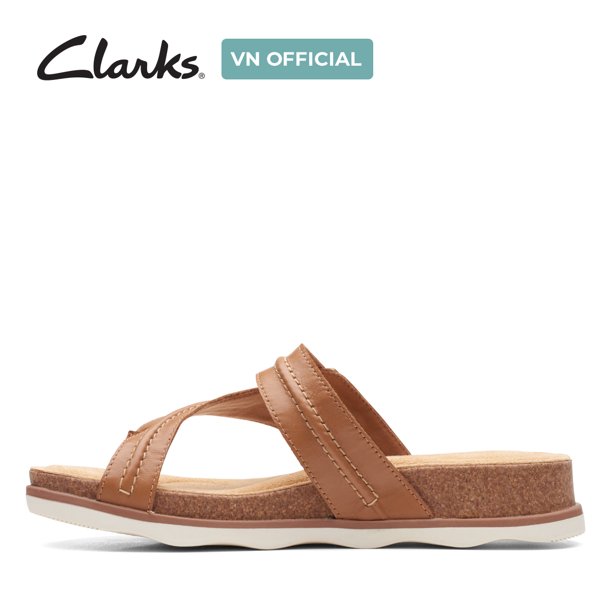 Dép Xỏ Ngón Da Nữ Clarks - Brynn Madi