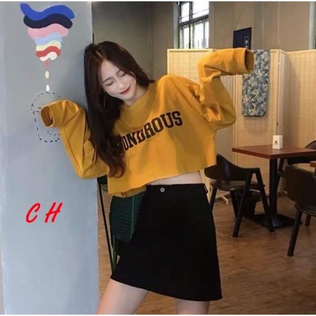 Áo croptop WONDROUS dài tay COH0919