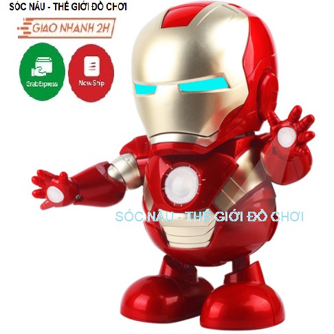 IronMan Hero Đồ chơi Robot nhảy múa theo nhạc vui nhộn cho các bé