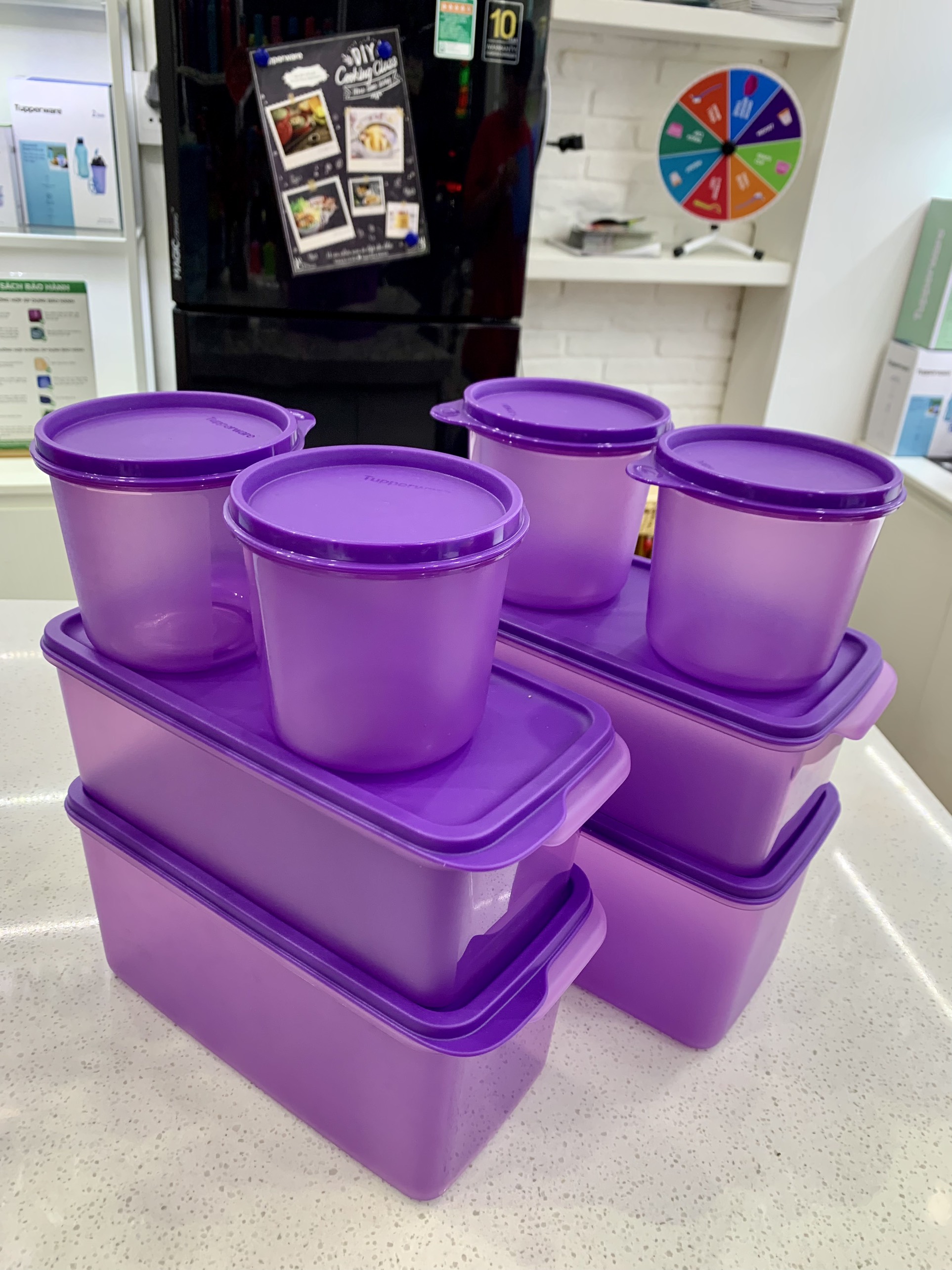 [Chính hãng] Bộ hộp Bảo quản thực phẩm Tupperware Freshness Collection (set 8)