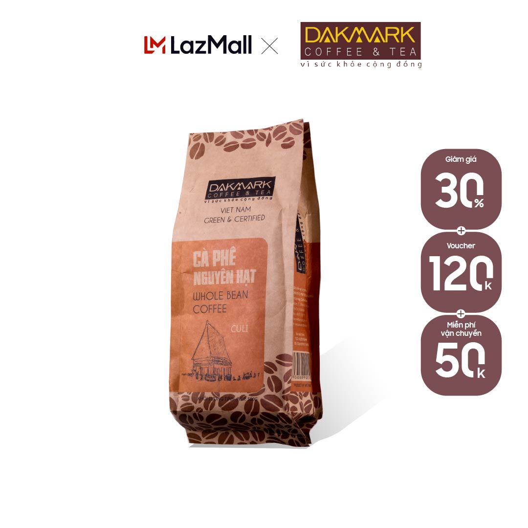Cà phê Culi nguyên hạt DakMark (500g)