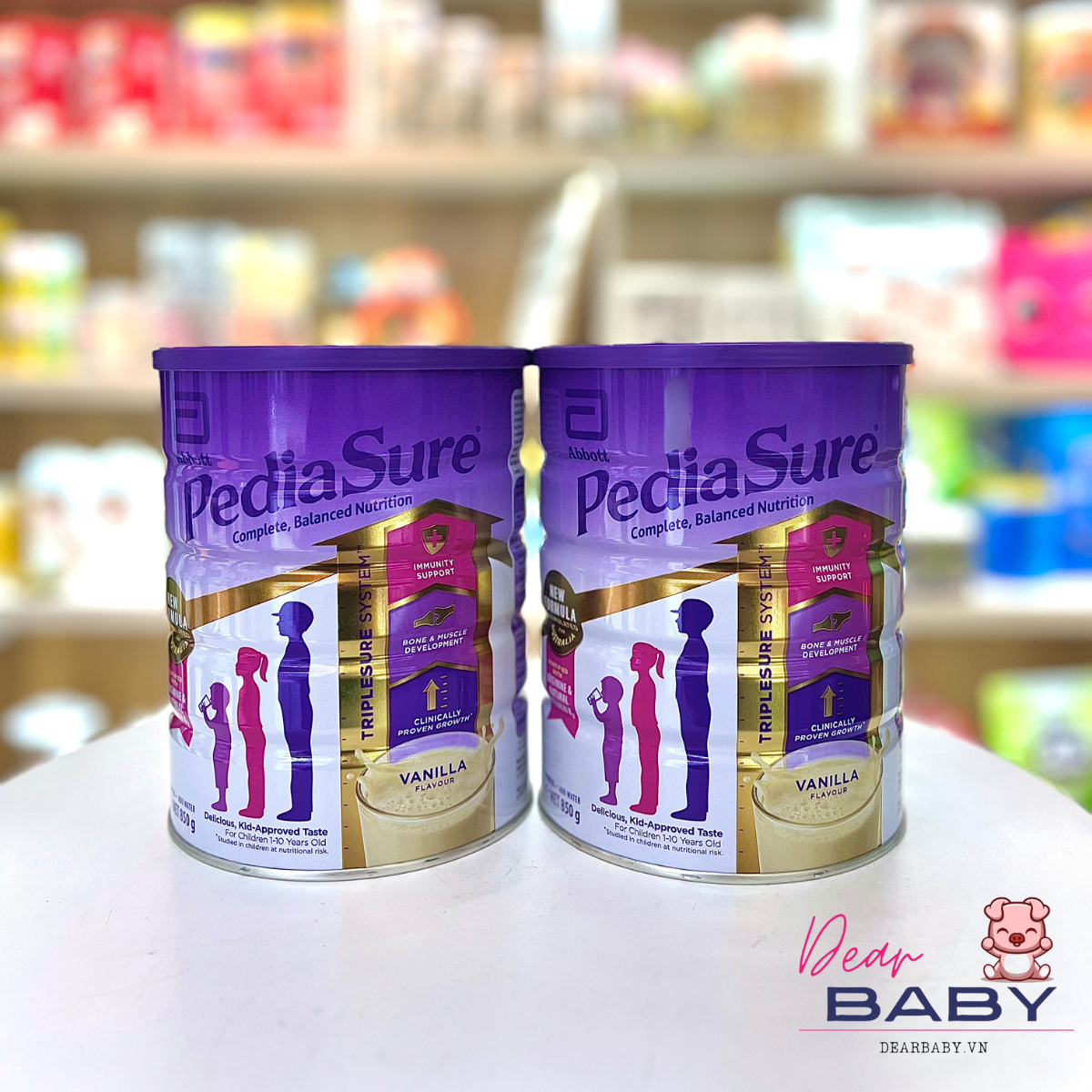 Sữa PediaSure nắp tím 850g (Úc)