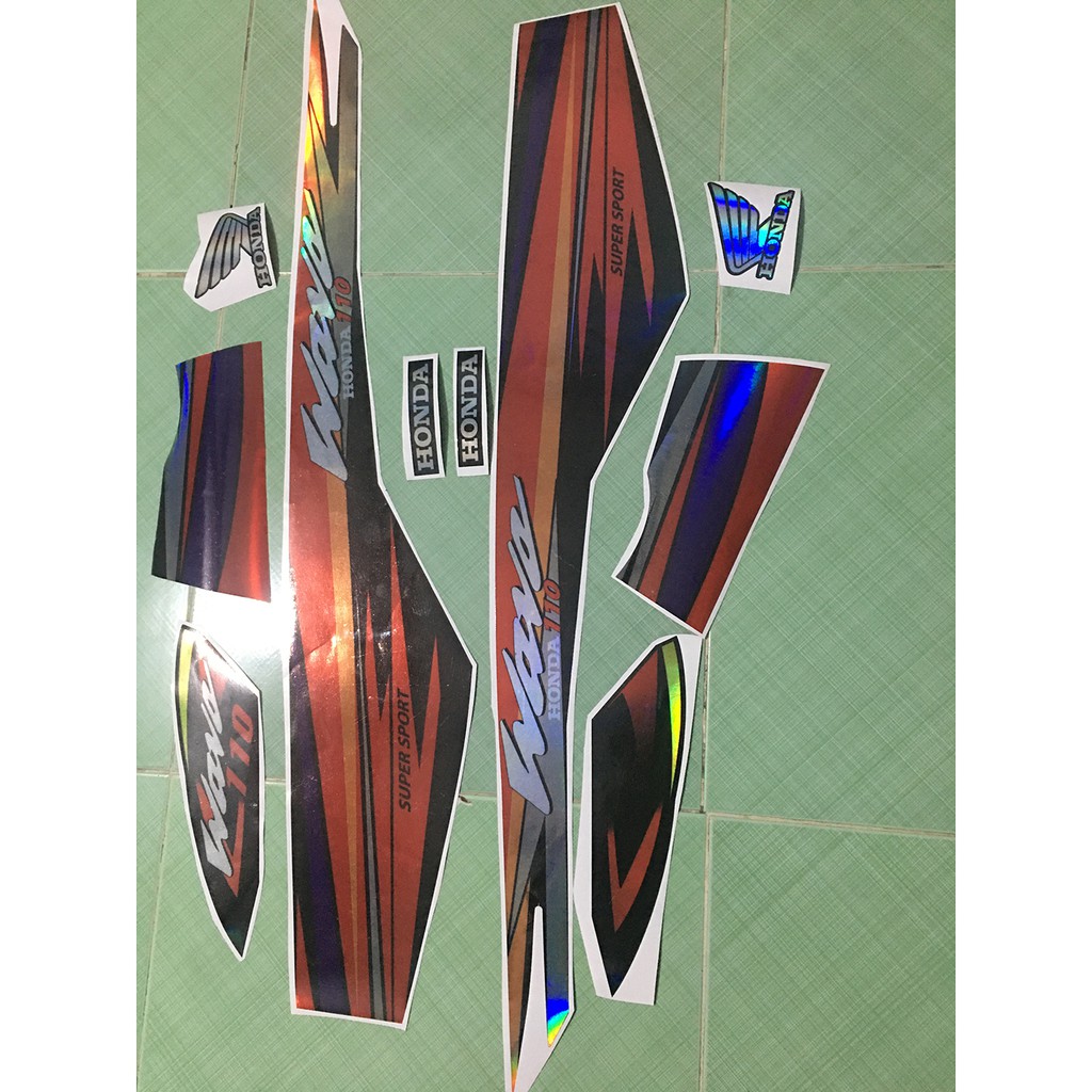 Tem wave 110 cam đen crom