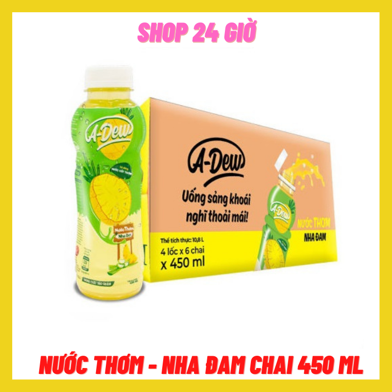 Nước Thơm - Thạch Nha Đam A-DEW 1 Lốc 6 Chai
