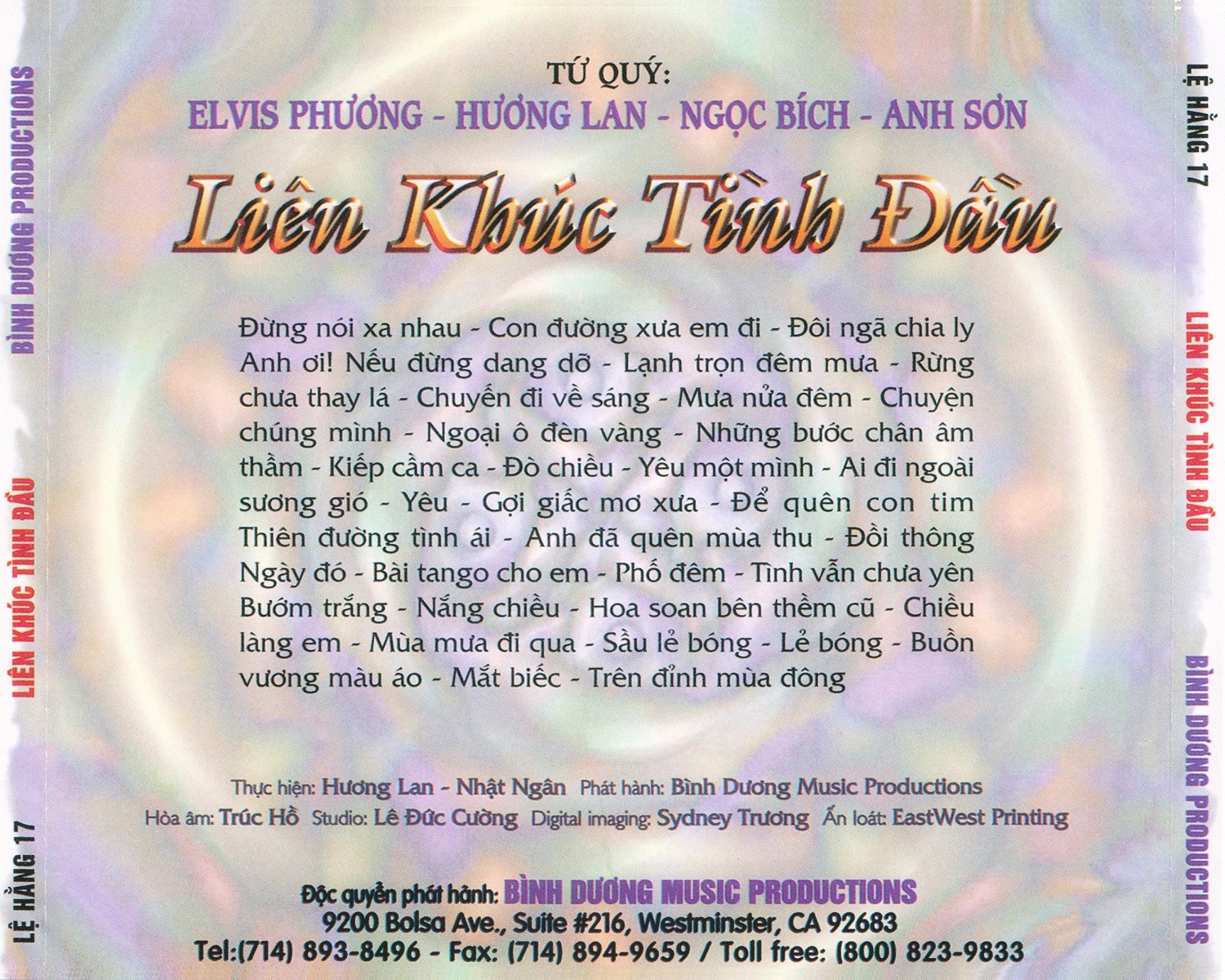 Bộ 6 đĩa cd nhạc Liên khúc 1