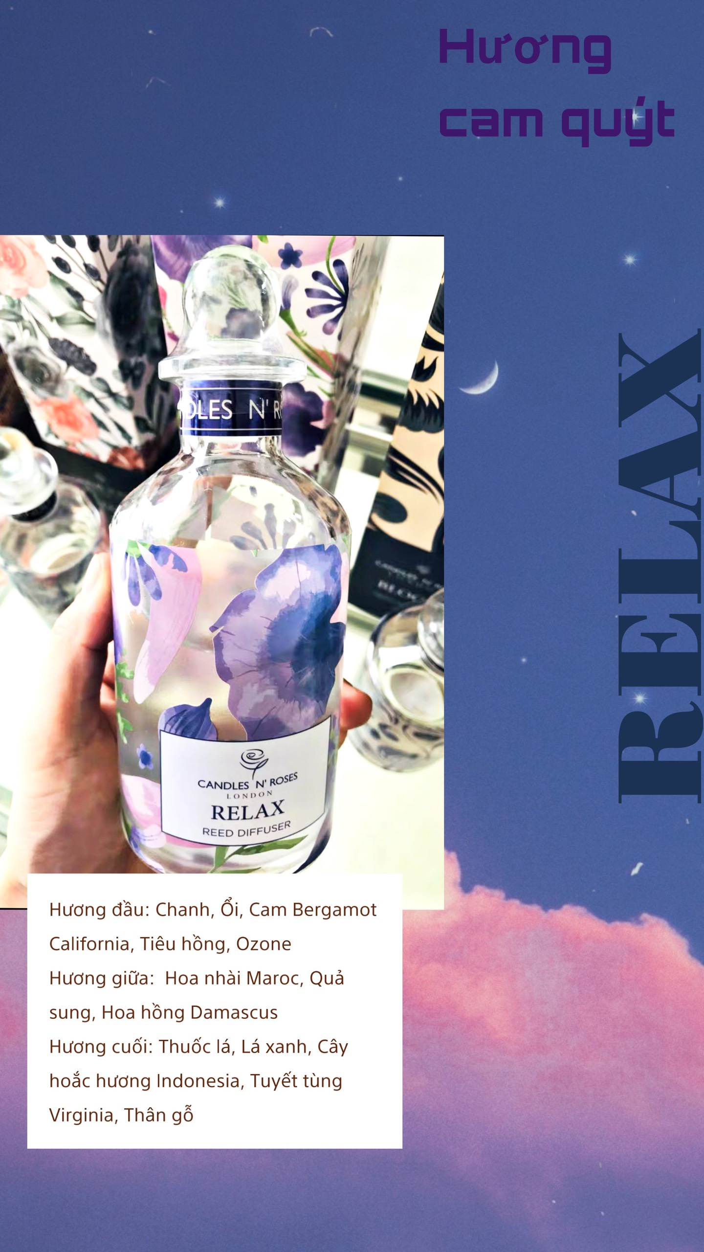 Tinh dầu tỏa hương dạng que Reed Diffuser