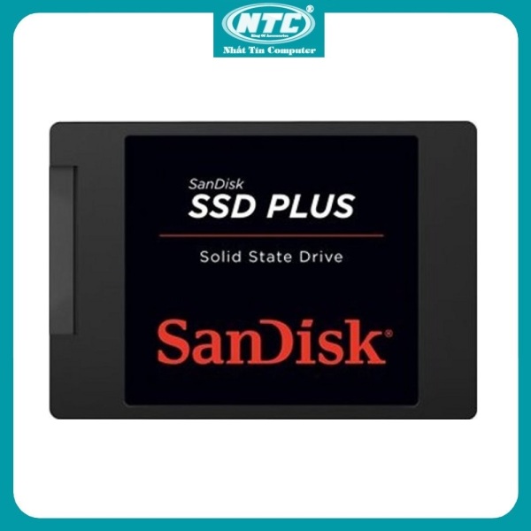 [HCM]Ổ cứng SSD Sandisk Plus 240GB 530MB/s (Đen) - Nhất Tín Computer