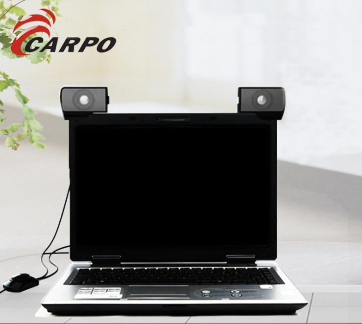 Loa vi tính đế kẹp màn hình laptop, desktop USB E9120