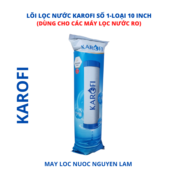 (HCM) Lõi Lọc Nước Karofi Số 1 (10 inch-PP 5 Micron)