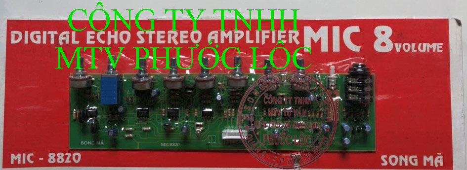 BO MẠCH MIC AMPLY 8 VOLUME CHỐNG HÚ -8820