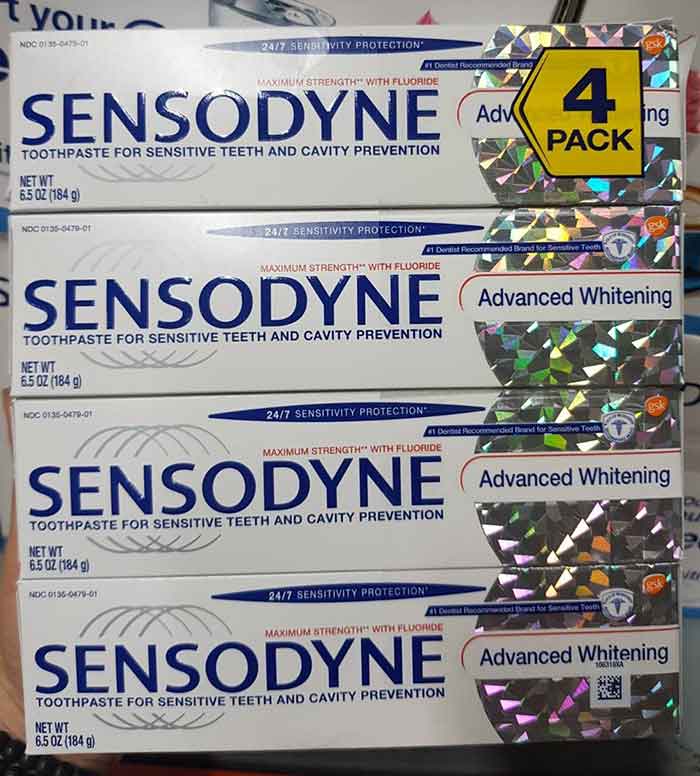 [HCM] Kem đánh răng Sensodyne Advanced Whitening (184g) - MADE IN USA
