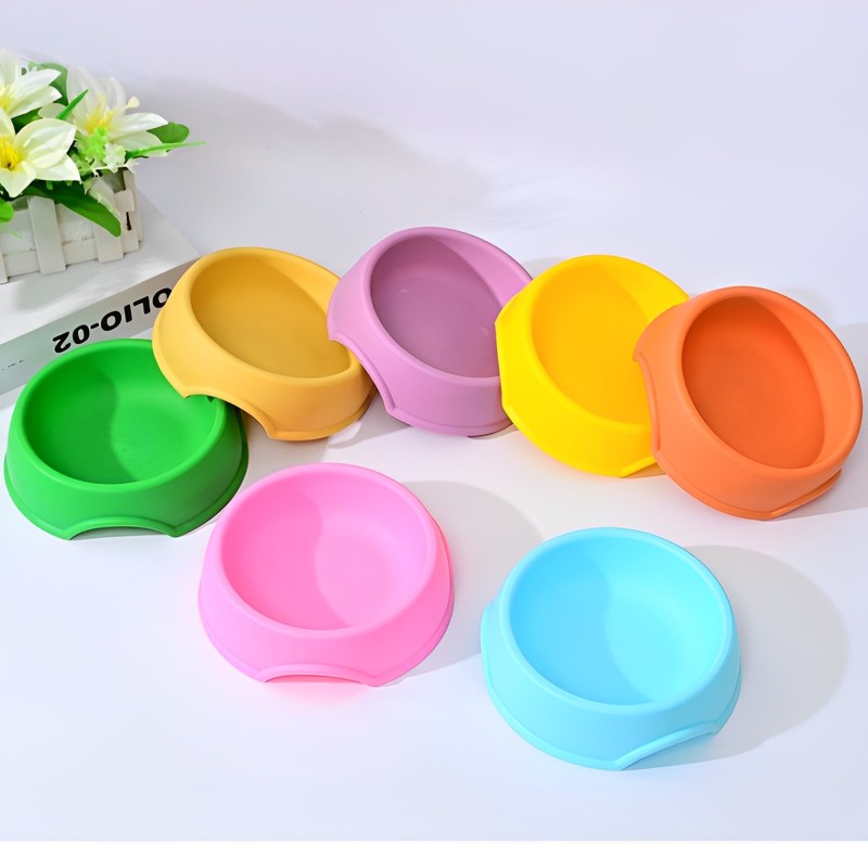Bát nhựa đơn đề thức ăn nước uống cho chó mèo