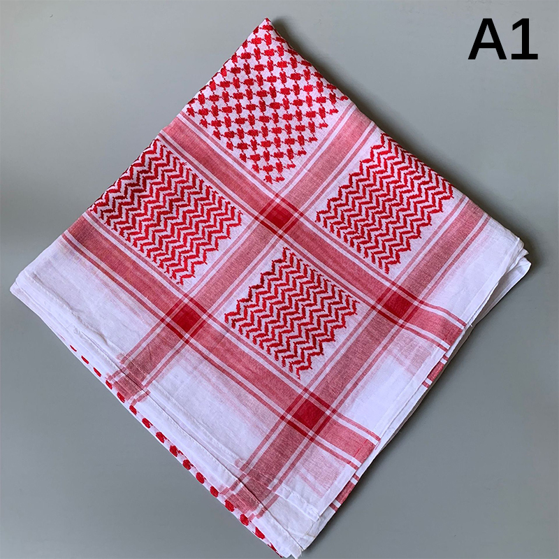 Dcn người đàn ông hồi giáo sọc in headscarf ả rập dubai turban cổ bọc ả rập trung đông sa mạc head cover khăn choàng